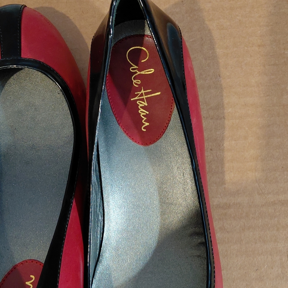 Cole Haan Women's Red and Black Flats - Picture 6 of 10